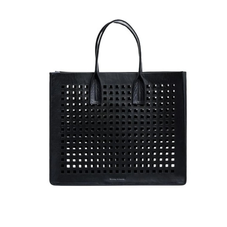 Maxi Mesh Shopper z Wycinanym Wzorem Stand Studio