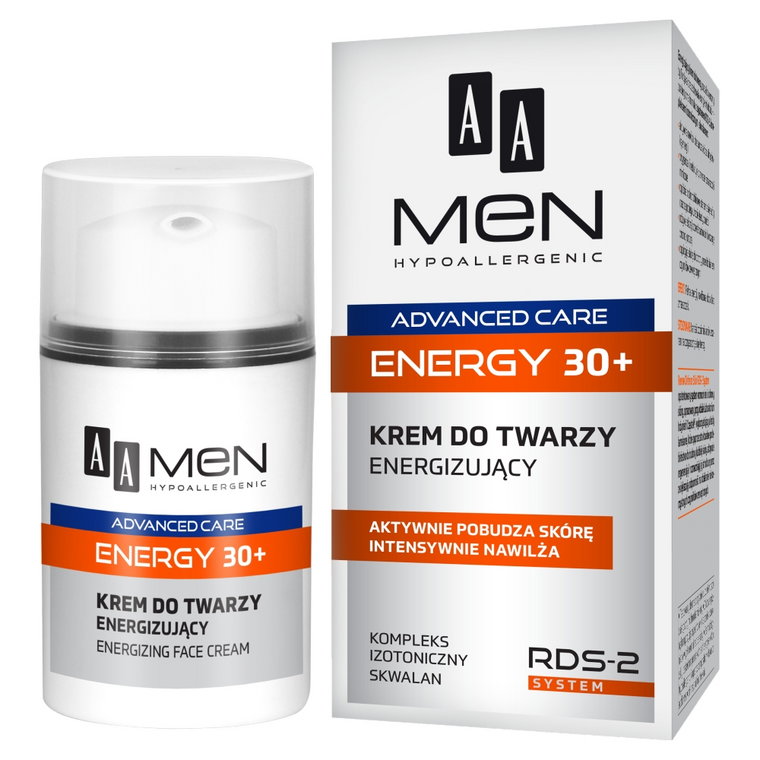 AA Men Advanced Care Energy 30+ Krem Do Twarzy 50 ml
