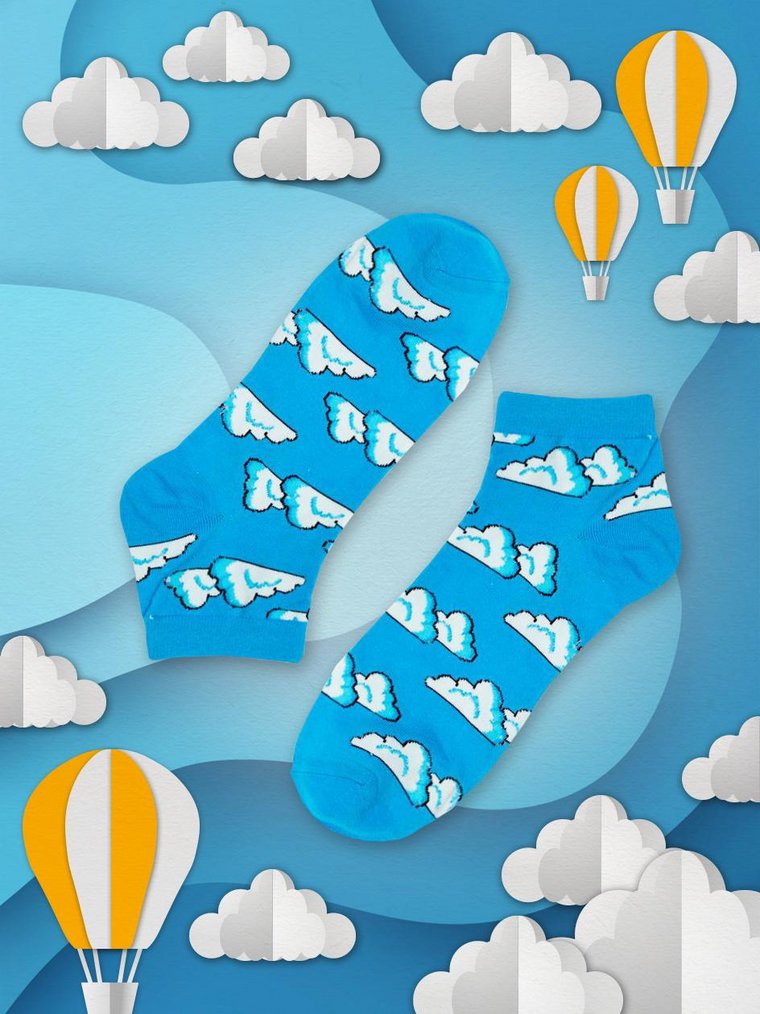 Niskie Skarpetki Męskie Niebieskie Urban Socks Cloud