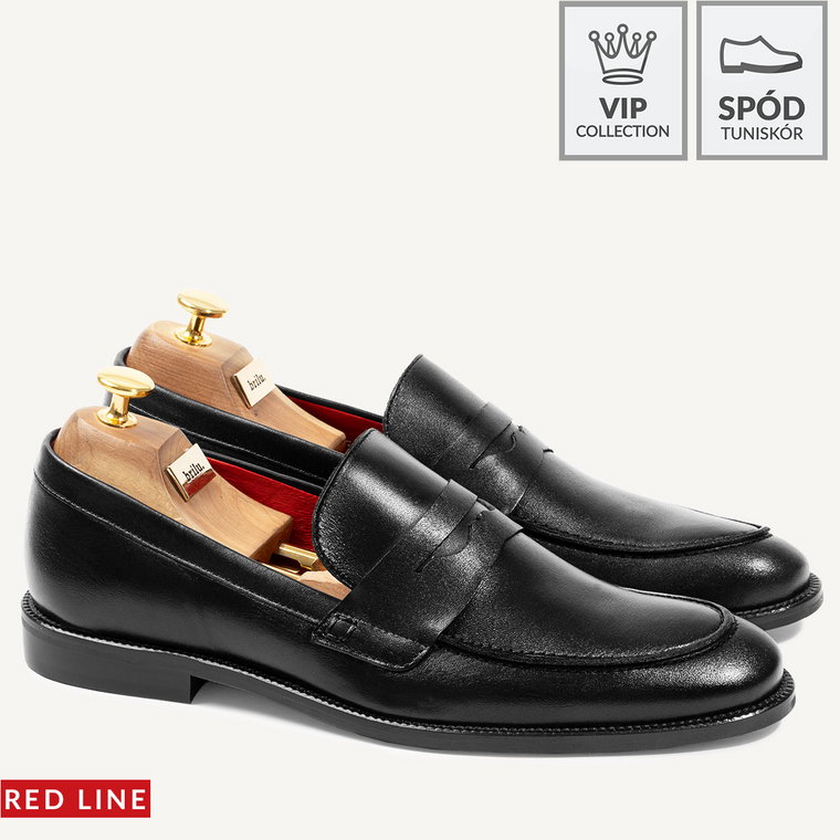 BRILU loafersy Hunter czarne