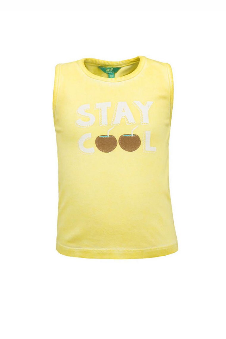 T-shirt bez rękawów Stay Cool - żółty - Lief