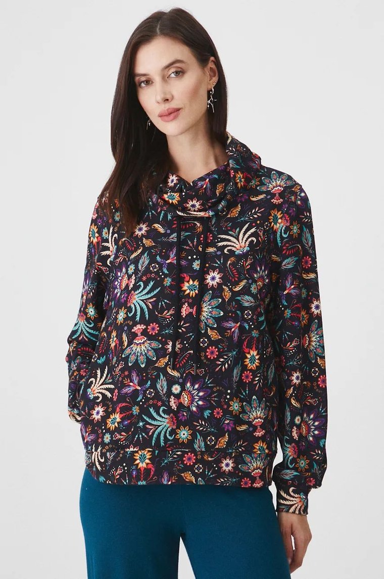 Medicine bluza bawełniana damska kolor multicolor wzorzysta