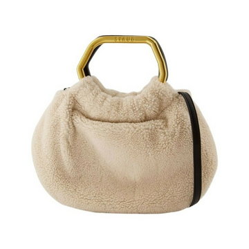 Camille Shearling Bag Staud