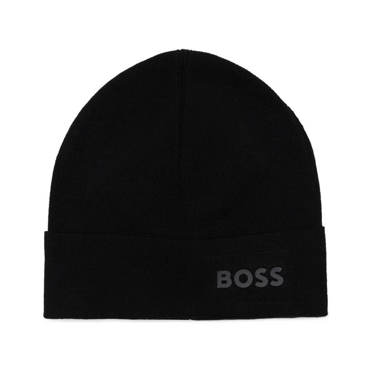 BOSS GREEN Czapka Aride_Beanie | z dodatkiem wełny