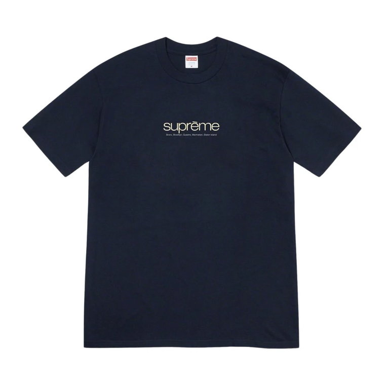 NYC Dzielnice Klasyczny Tee Navy Supreme