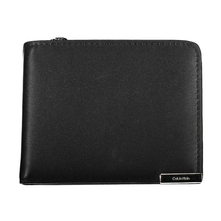 Black Polyurethane Wallet Calvin Klein