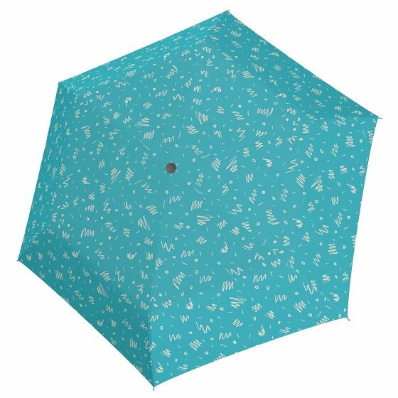 Doppler Zero Magic minimalistyczny parasol kieszonkowy 26 cm aqua blue