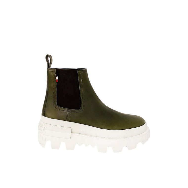 Olive Chelsea Boots dla mężczyzn Moncler