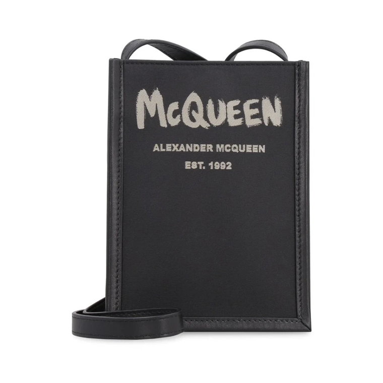 Stylowa Torba Messenger Logo Alexander McQueen