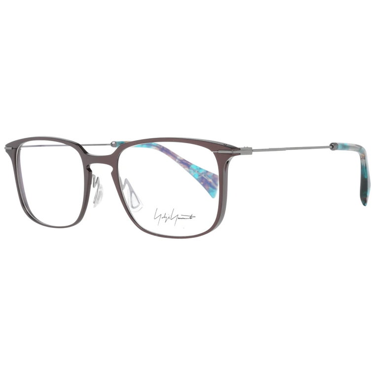 Brązowe Męskie Okulary Optyczne z Filtrem Niebieskim Yohji Yamamoto