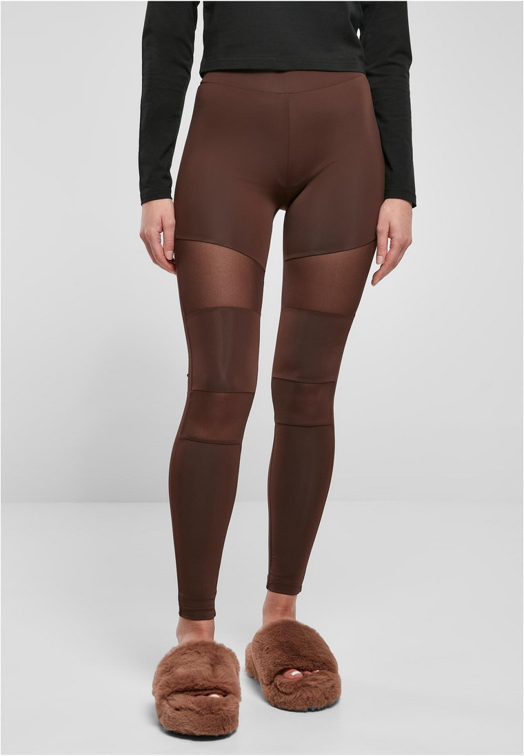 Spodnie Legginsy Damskie Brązowe Urban Classics TB1174