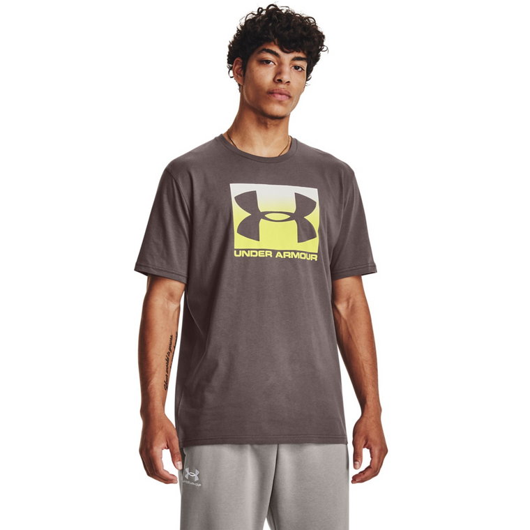 Męski t-shirt z nadrukiem Under Armour UA Boxed Sportstyle SS - szary