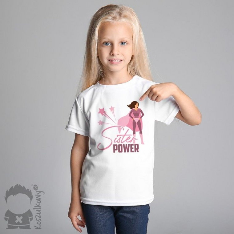 Sister power - koszulka dziecięca z nadrukiem