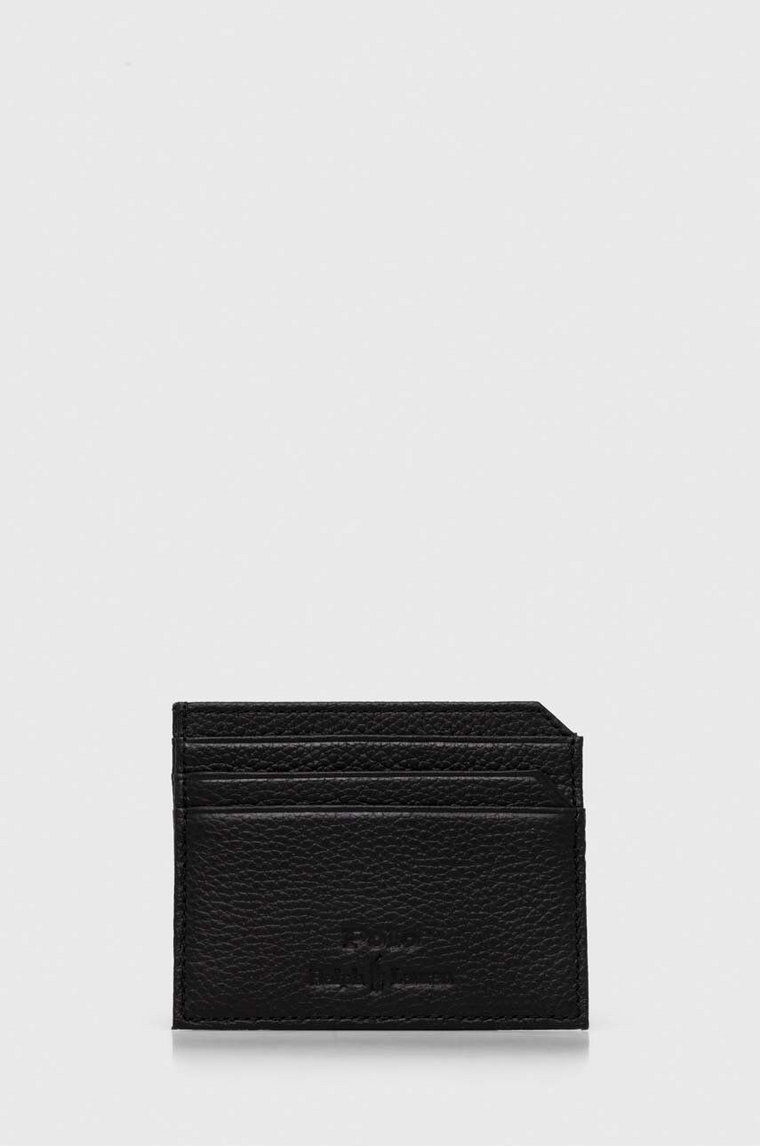 Polo Ralph Lauren etui na karty skórzane kolor czarny