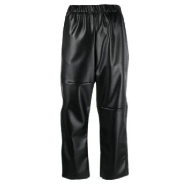 Czarne Spodnie z Nazwą Stylu/Modelu MM6 Maison Margiela