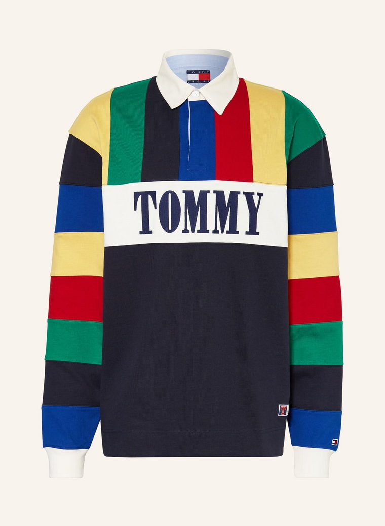 Tommy Jeans Koszulka W Stylu Rugby blau