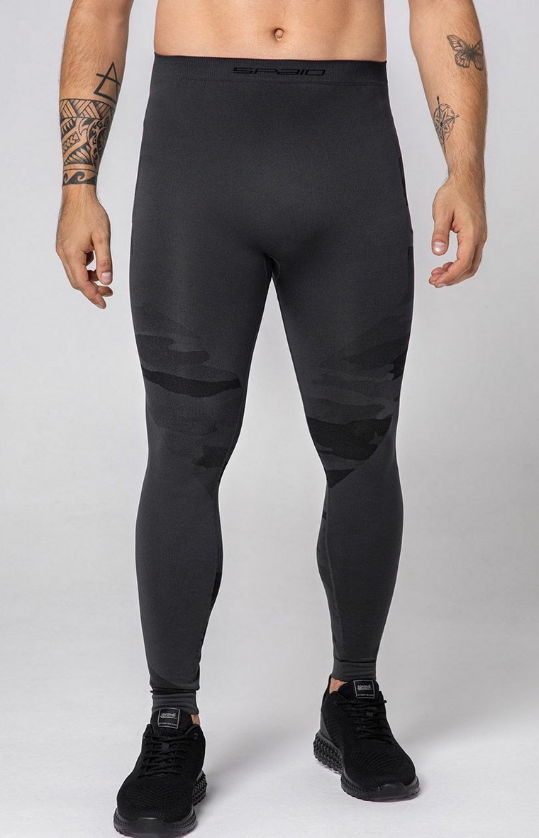 SPAIO TACTICAL legginsy męskie, Kolor szary, Rozmiar L, Spaio