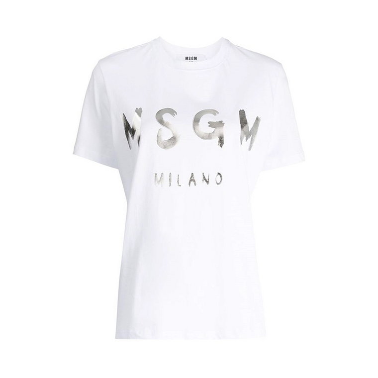 T-shirt z logo Msgm