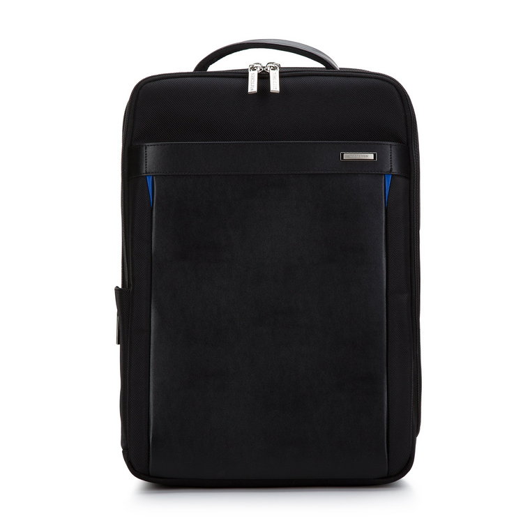Męski plecak na laptopa 15,6" z portem USB czarny