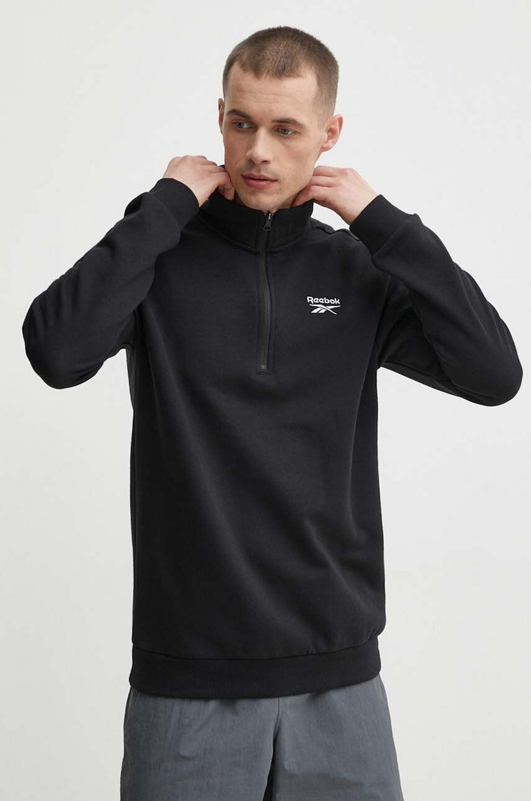 Reebok bluza Identity męska kolor czarny gładka 100202886