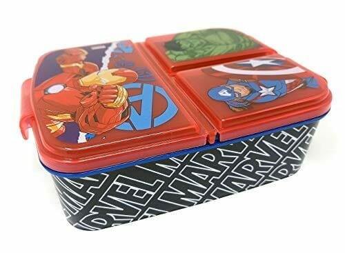 Pudełko Śniadaniowe Avengers Dla Dzieci Z 3 Przegródkami - Idealne Na Lunch Do Szkoły, Przedszkola I Czasu Wolnego