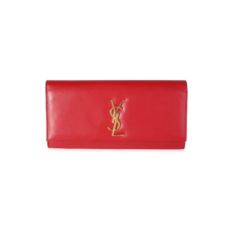 Pre-owned Leather clutches Yves Saint Laurent Vintage