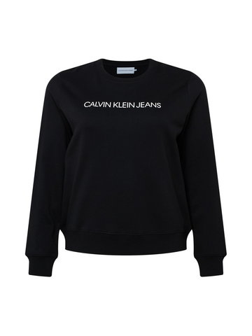 Calvin Klein Jeans Curve Bluzka sportowa  czarny / biały