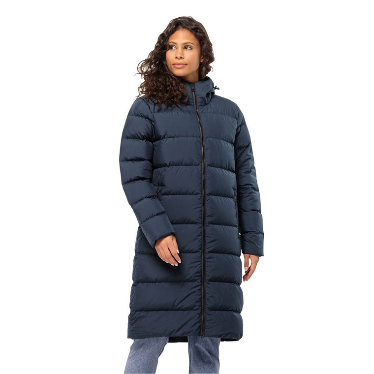 Damski płaszcz puchowy Jack Wolfskin FROZEN PALACE COAT W night blue - S