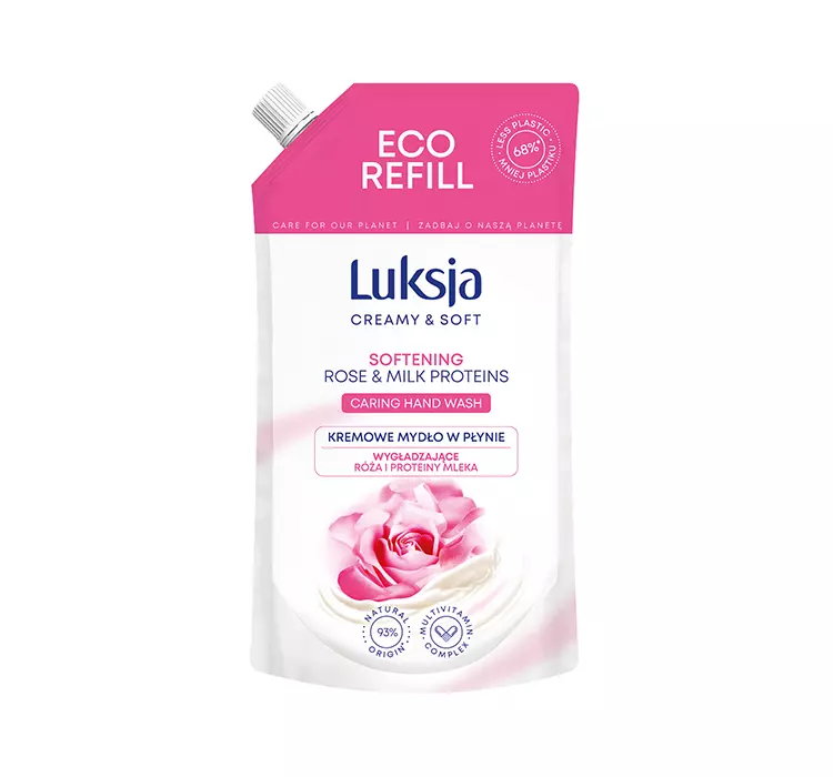 LUKSJA CREAMY & SOFT MYDŁO W PŁYNIE RÓŻA I PROTEINY MLEKA ZAPAS 400ML