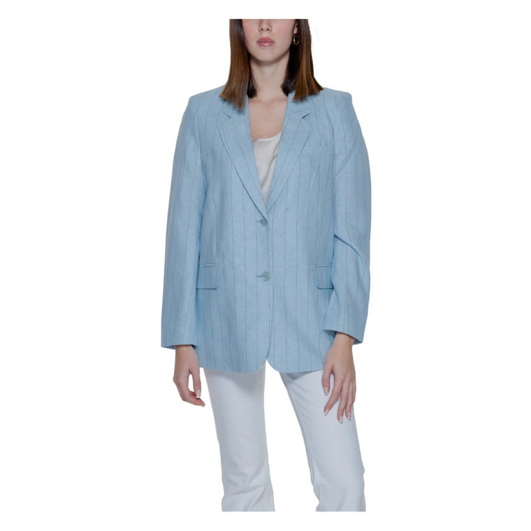 Pinstripe Linen Jacket Kolekcja Wiosna/Lato Vero Moda