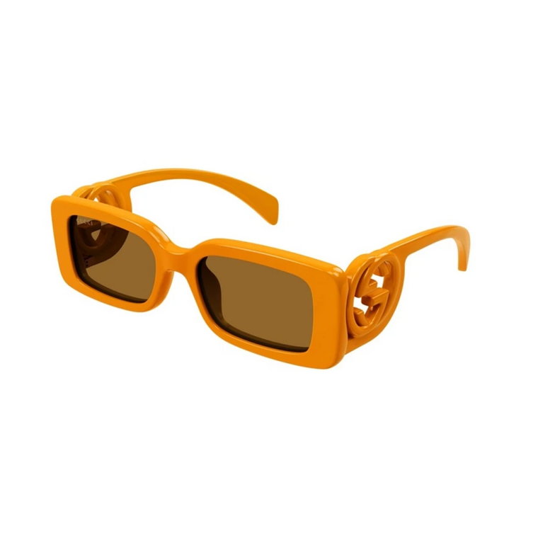 Pomarańczowe Brązowe Okulary Gg1325S Gucci
