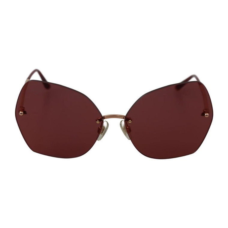 Czerwone okulary przeciwsłoneczne 100% ochrona UV Kobiety Dolce & Gabbana