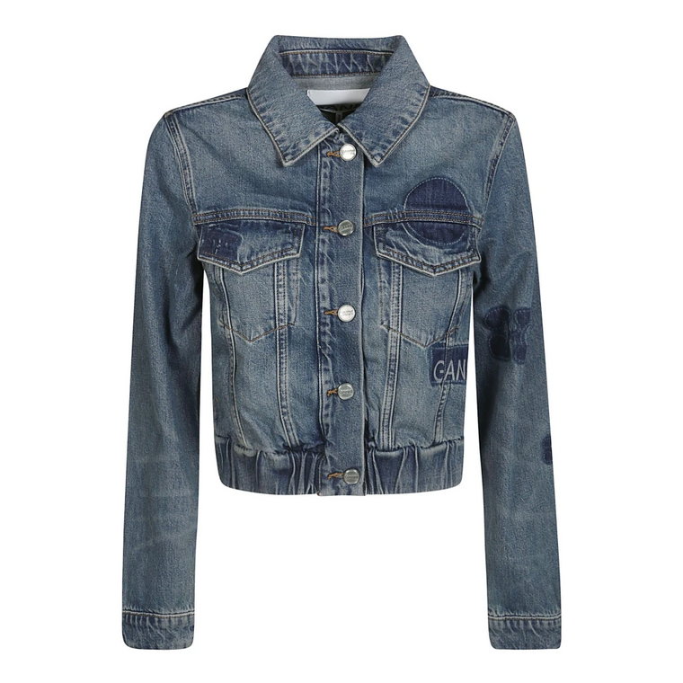 Kurtka Denim Patch Ganni