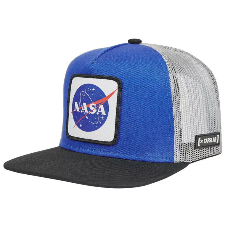 Capslab Space Mission NASA Snapback Cap CL-NASA-1-US1, Męskie, Niebieskie, czapki z daszkiem, poliester, rozmiar: One size