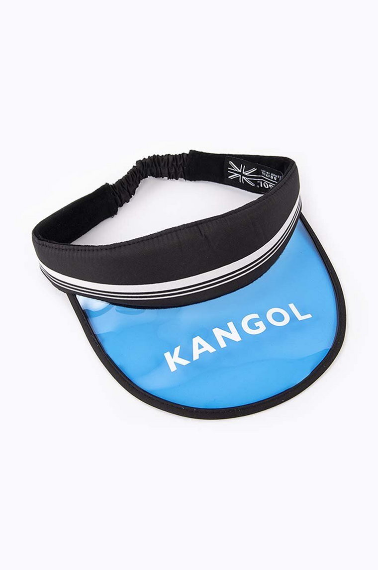 Kangol daszek Retro Visor kolor niebieski z nadrukiem K5277.BLACK-BLACK