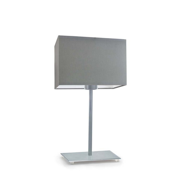 Lampka nocna LYSNE Amalfi, 60 W, E27, stalowa/srebrna, 40x20 cm