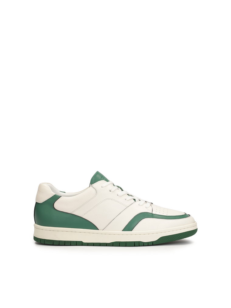 Biało-zielone sneakersy męskie
