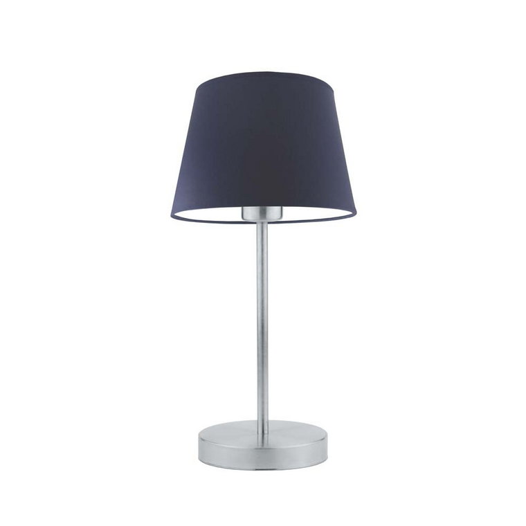 Lampka nocna LYSNE Siena, 60 W, E27, granatowa/srebrna, 41,5x19,5 cm