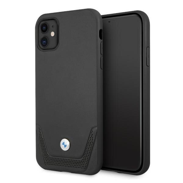 Etui BMW BMHCN61RSWPK iPhone 11 / Xr 6,1" czarny/black hardcase Leather Perforate