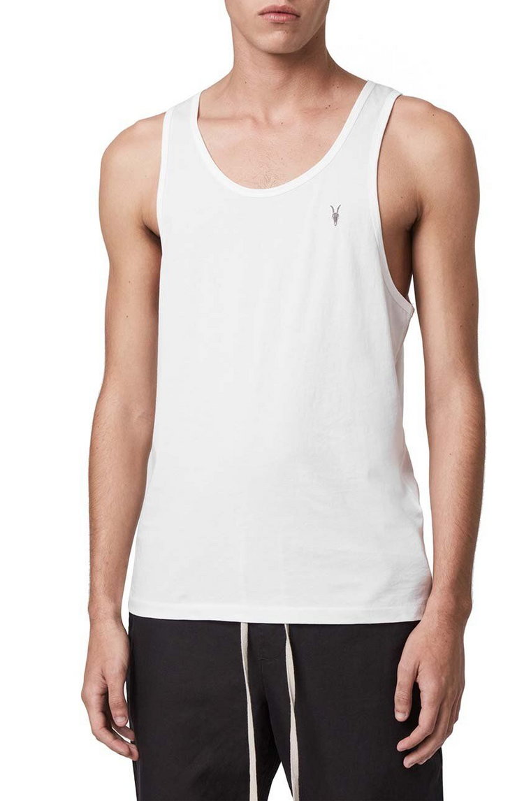 AllSaints t-shirt bawełniany TONIC VEST męski kolor biały