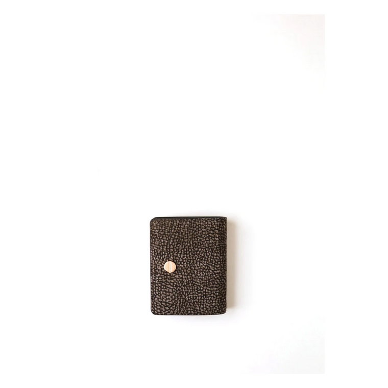 Kompakt Portfel Bifold z OP Suede Borbonese