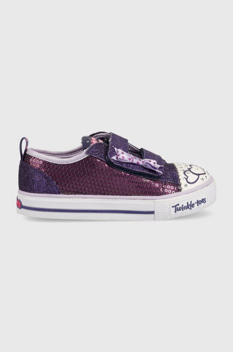 Skechers tenisówki dziecięce Shuffles Itsy Bitsy kolor fioletowy