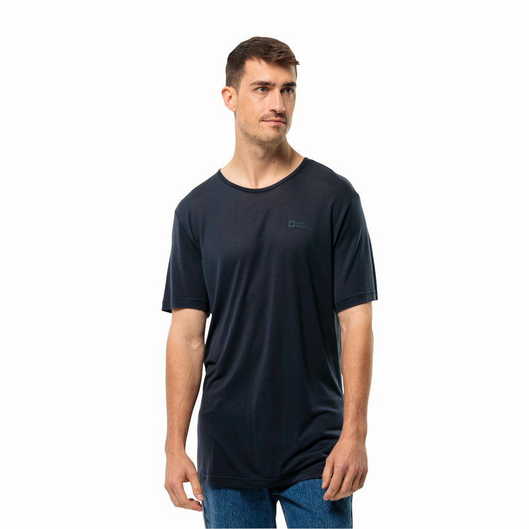 Męska koszulka Jack Wolfskin MOLA T M night blue - XL