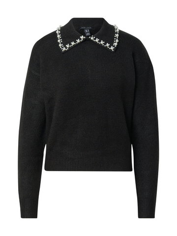 NEW LOOK Sweter  czarny / perłowo biały