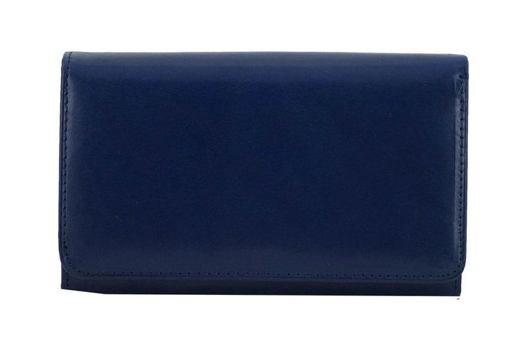 Klasyczny portfel damski skórzany - Granatowy