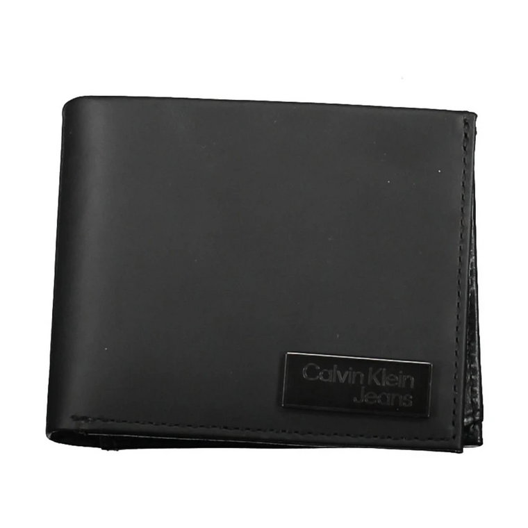 Black Leather Wallet Calvin Klein