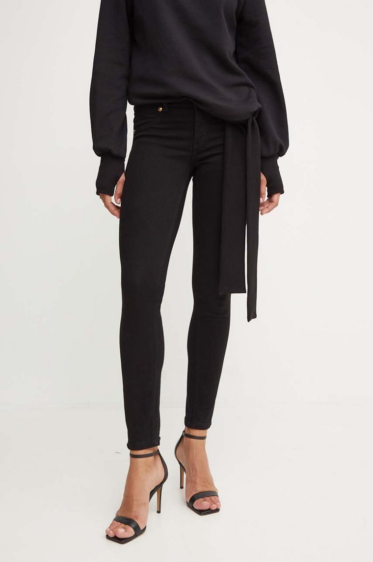 Versace Jeans Couture jeansy damskie kolor czarny 77HAB5J0 CDW00