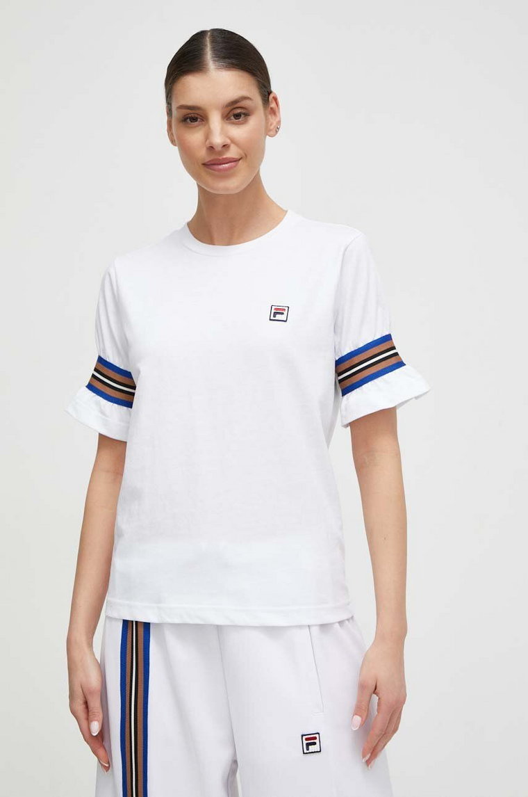 Fila t-shirt damski kolor biały TW411140