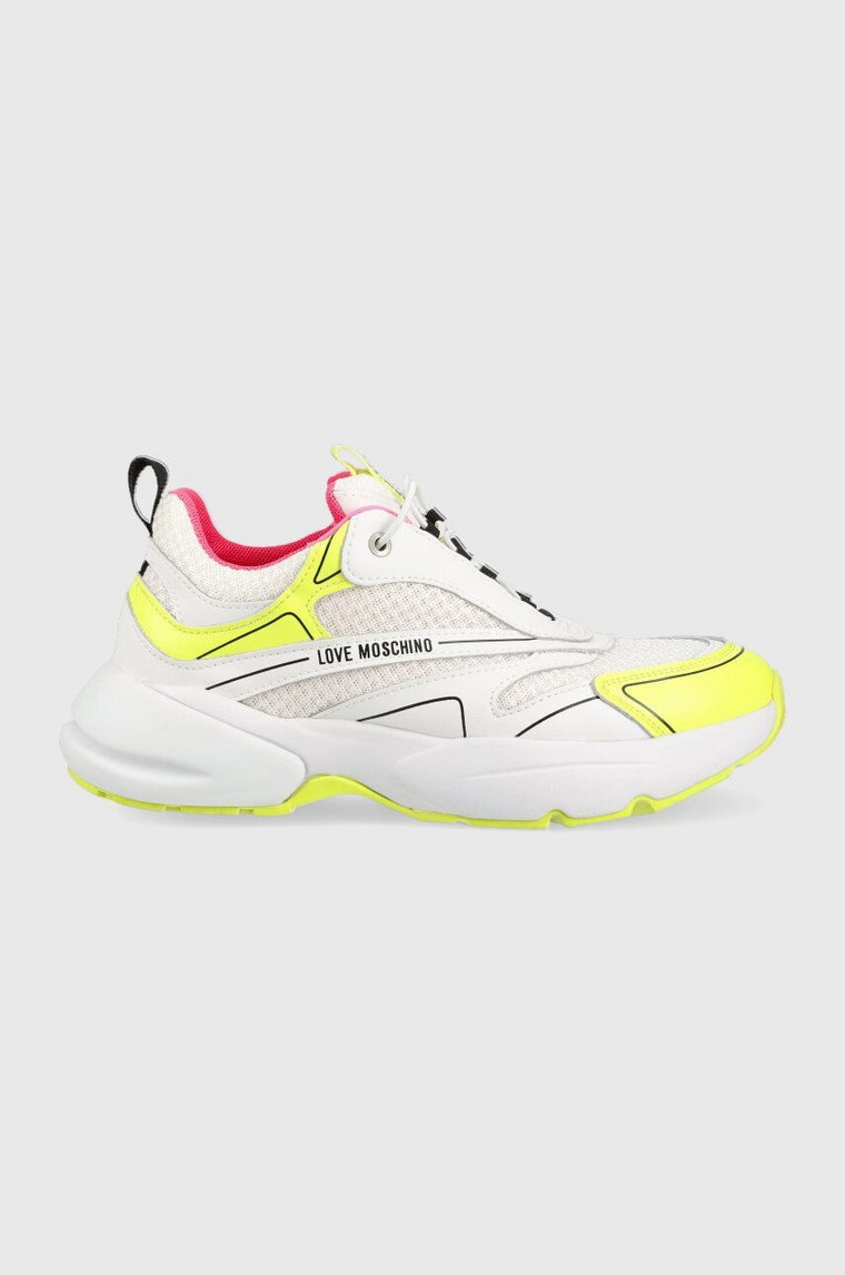 Love Moschino sneakersy Sporty 50 kolor biały JA15025G1GIQ510A