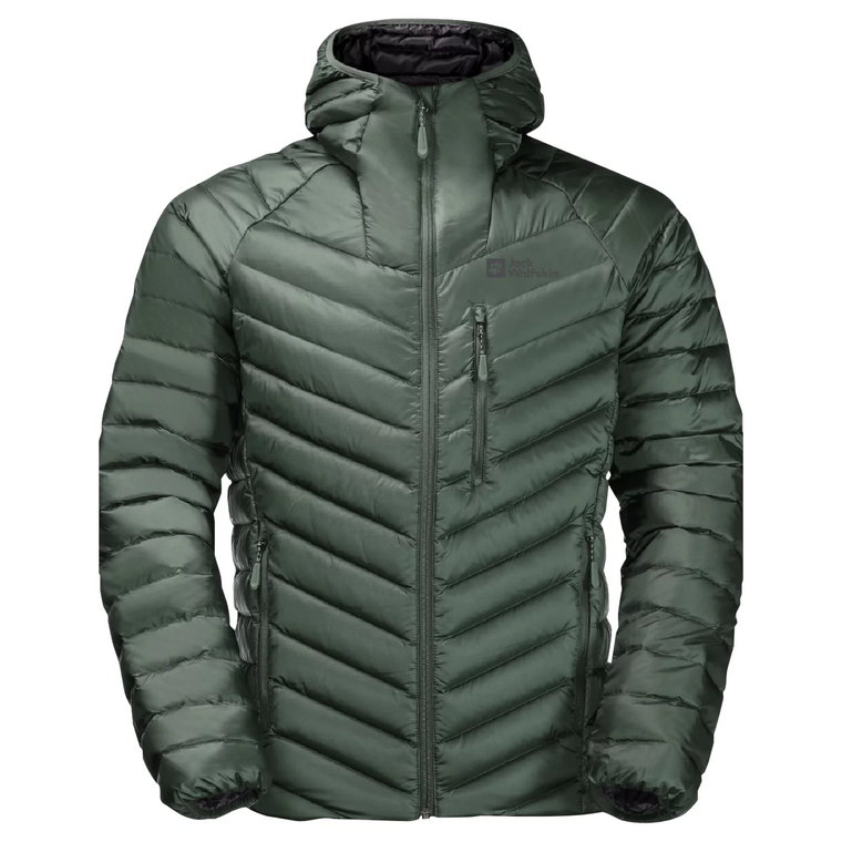 Jack Wolfskin Passamani Down Hoody M 1207241-4311, Męskie, Zielone, kurtki, poliamid, rozmiar: XL